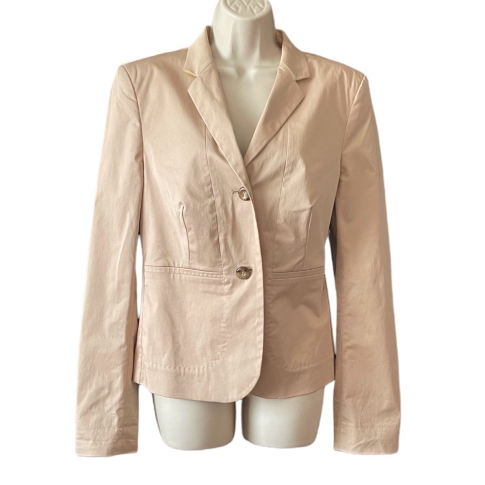 Escada Sport Light Chino Khaki Blazer Jacket Size 42/ Large Classic Career
